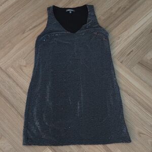 SPLENDID Black Sequins Sleeveless Dress LARGE